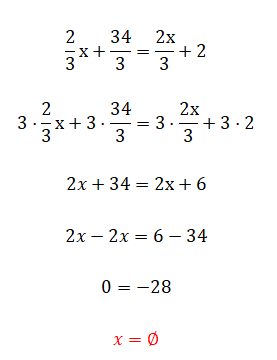 Ejemplos de ecuaciones
