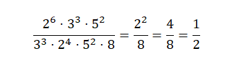Simplificar fracciones con exponentes