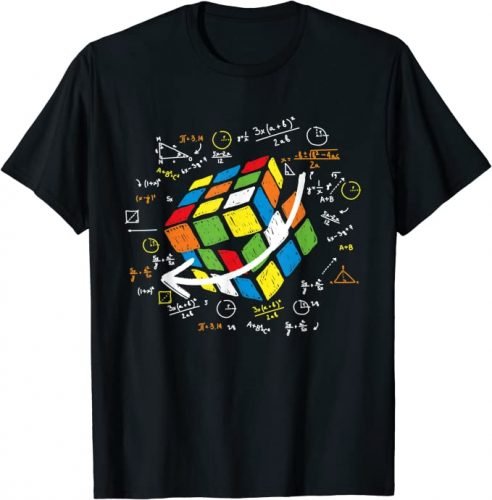 Camiseta matemática cubo de rubik