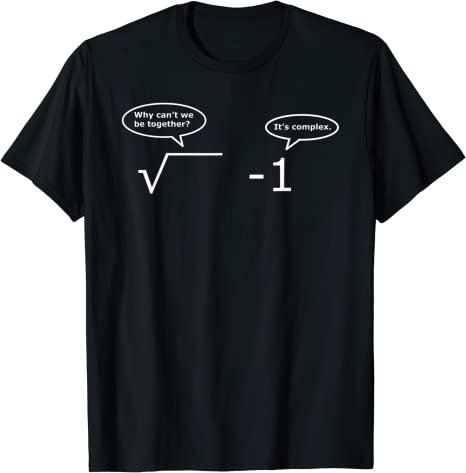 Camiseta matemática números complejos
