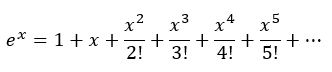 Serie de Taylor para la función exponencial