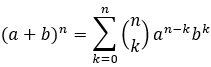 Fórmula Del Binomio De Newton