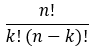 Fórmula coeficiente binomial