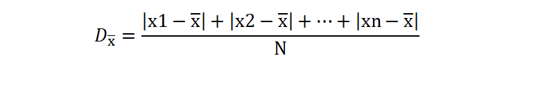 Fórmula desviación media