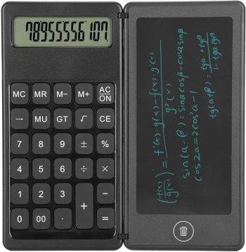 Calculadora LCD con bloc de notas