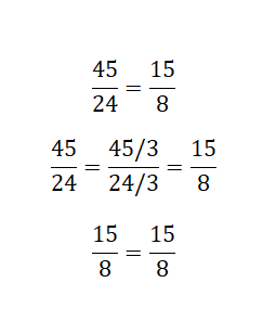 Fracciones equivalentes por reducción